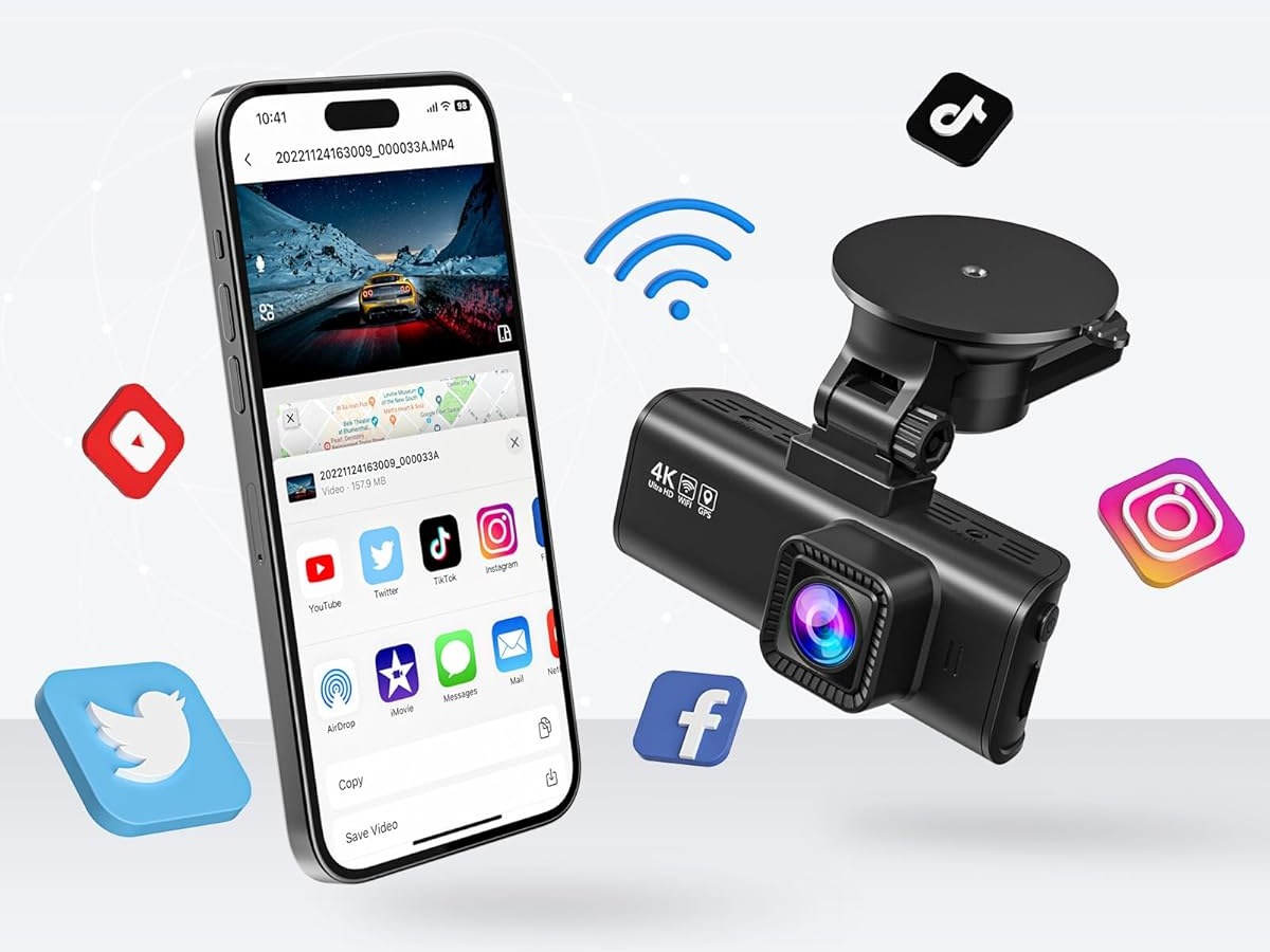 REDTIGER front and rear dash cam