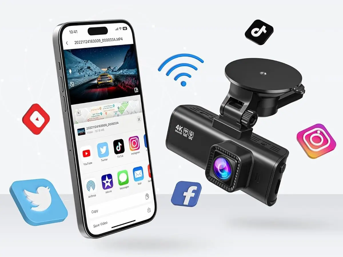 REDTIGER front and rear dash cam