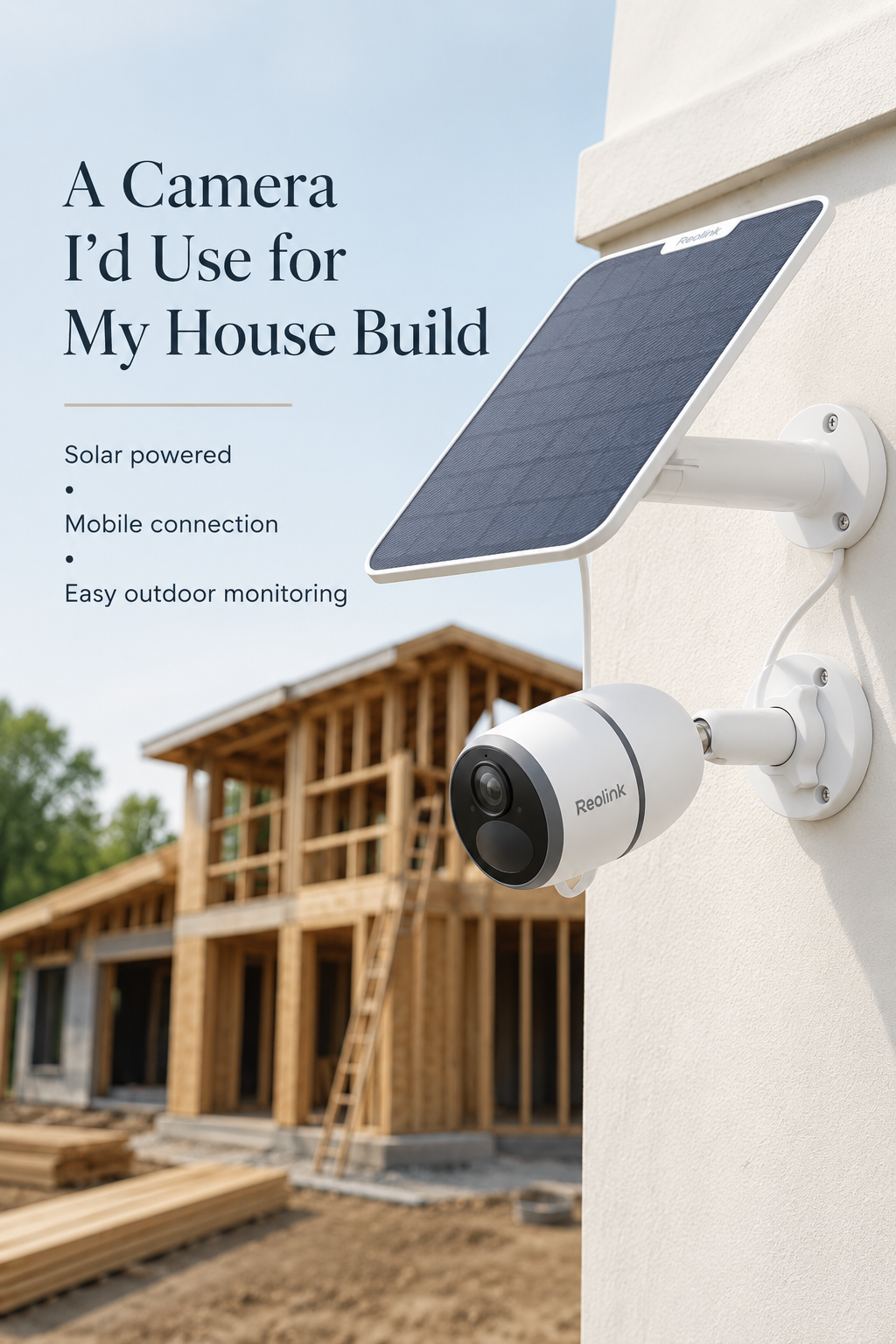 Reolink 4G LTE outdoor security camera with solar panel