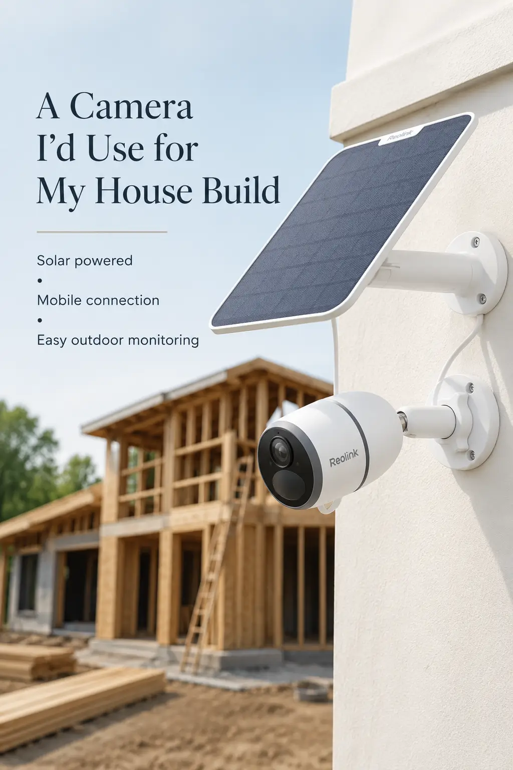 Reolink 4G LTE outdoor security camera with solar panel